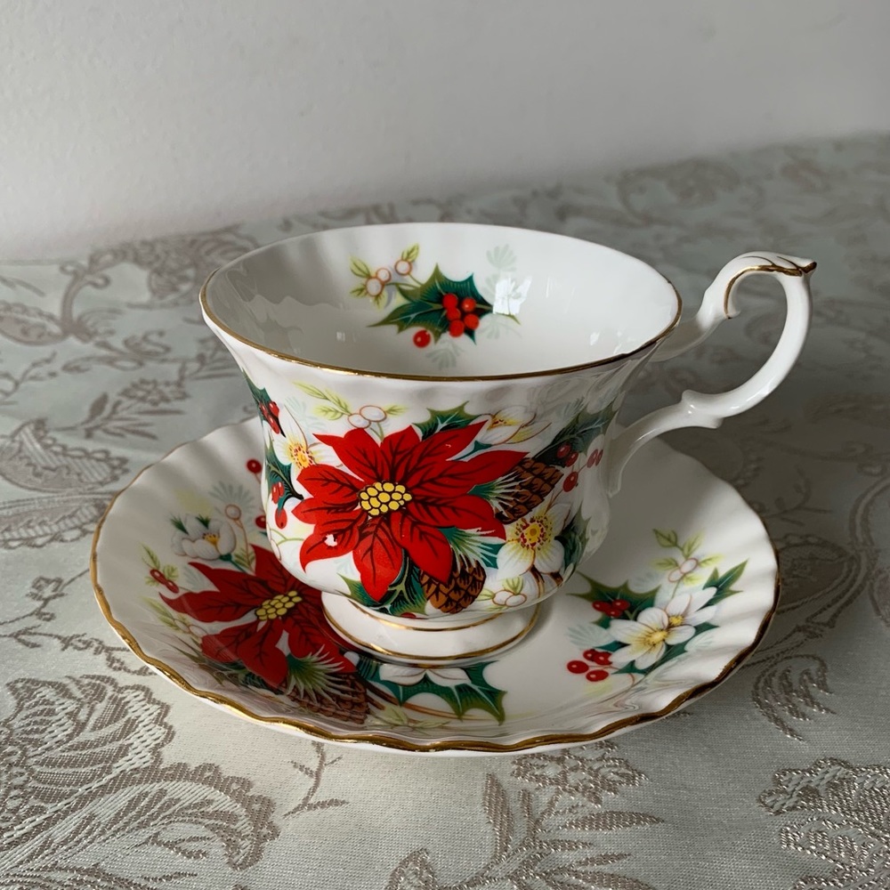 Royal Albert Poinsettia Teacup and Saucer